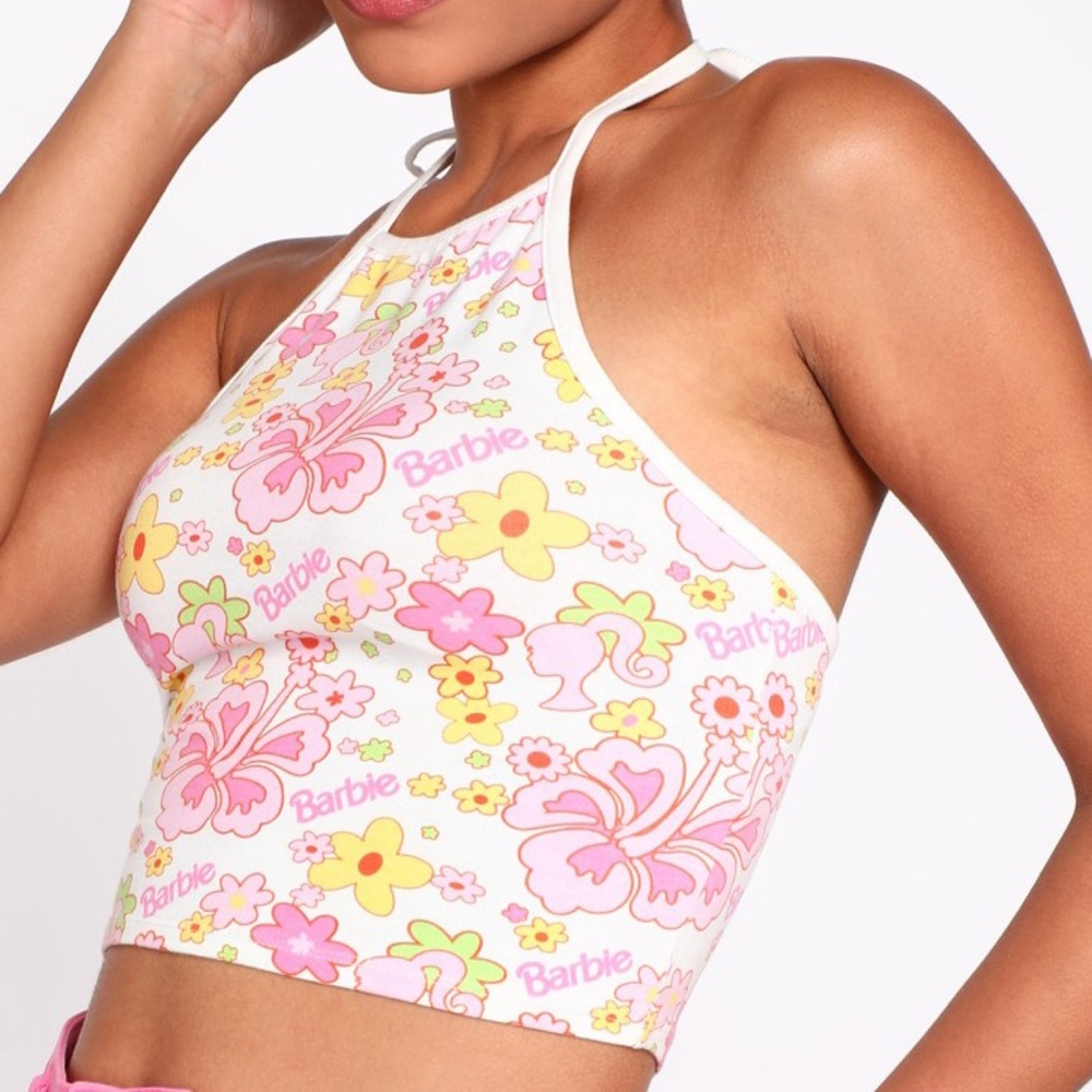 Forever 21 Barbie® Floral Halter Top